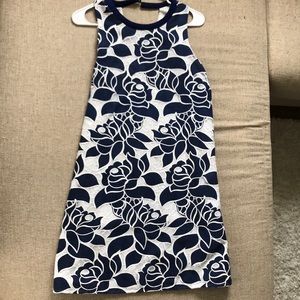 Blue Floral Shift Dress